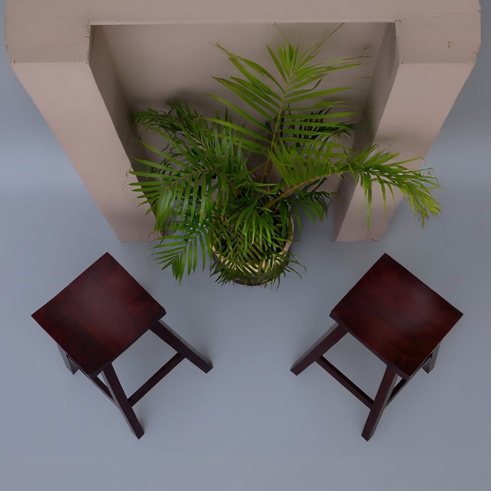 Wooden Bar Stool - Image 4